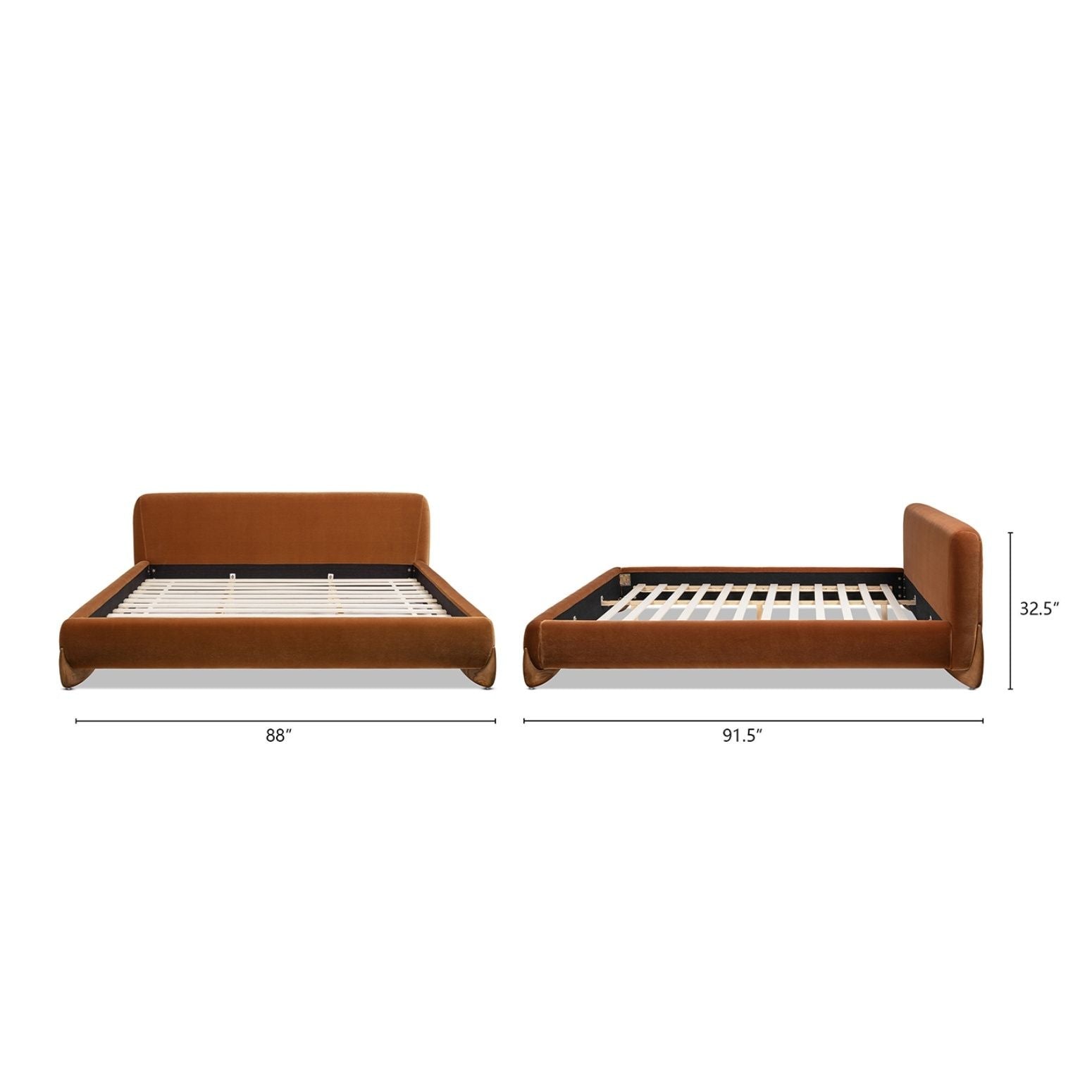 Alpine - Puffy Modern Platform Bed