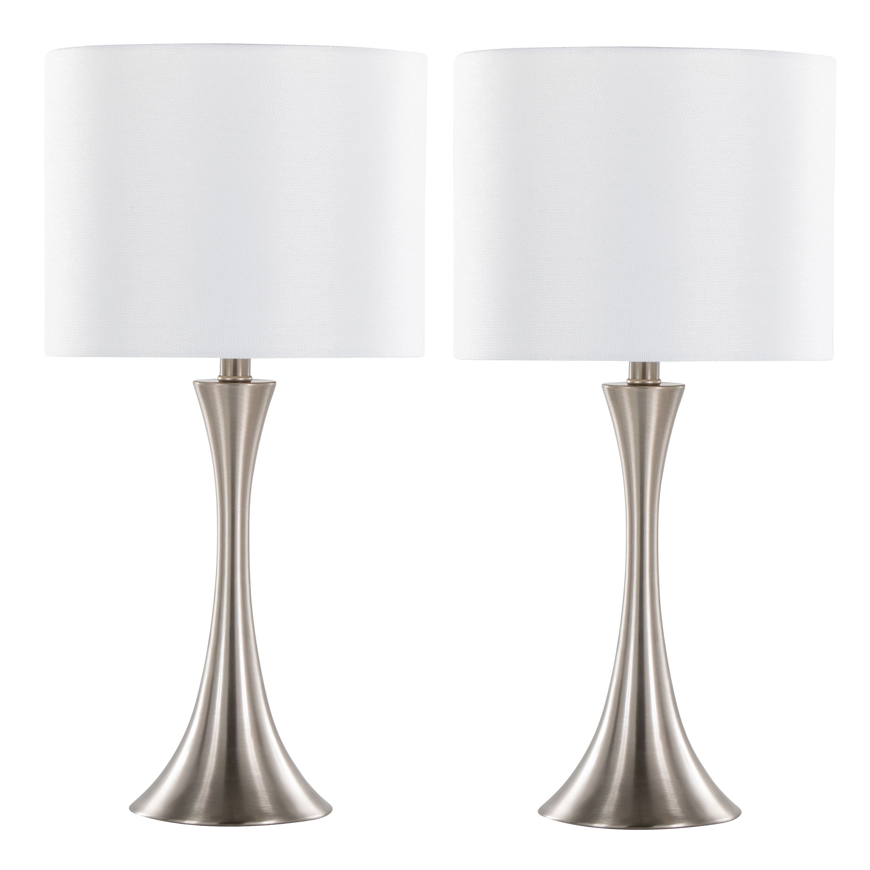 Lenuxe - Contemporary Semi Gloss Table Lamp (Set of 2)