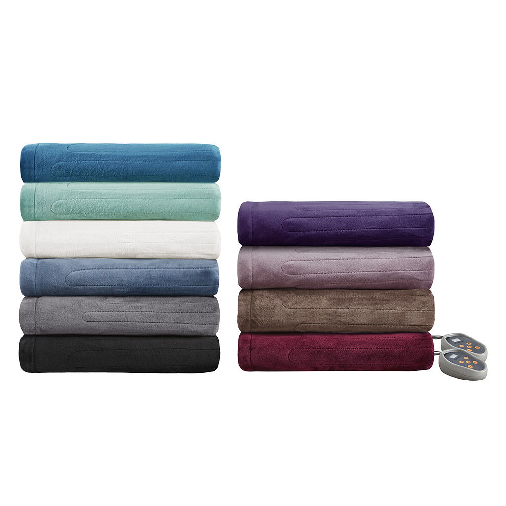 Heated Plush - King Blanket - Lavender