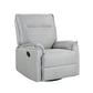 360 Degree Swivel Recliner Manual Recliner Chair Theater Recliner Sofa for Living Room, Grey