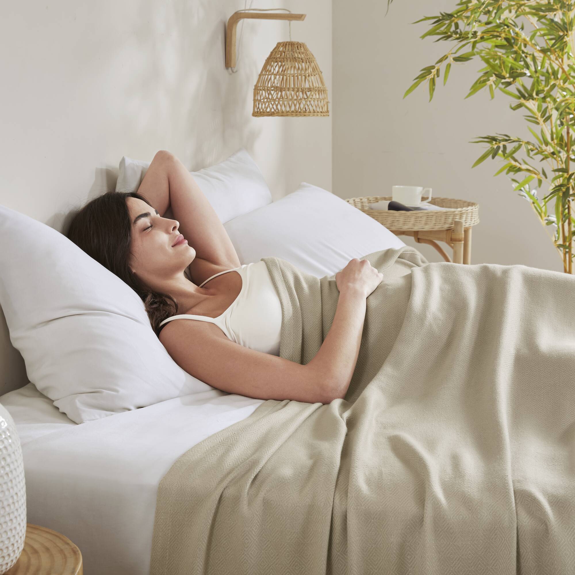 Bamboo Cotton - Twin Rayon From Blanket - Khaki