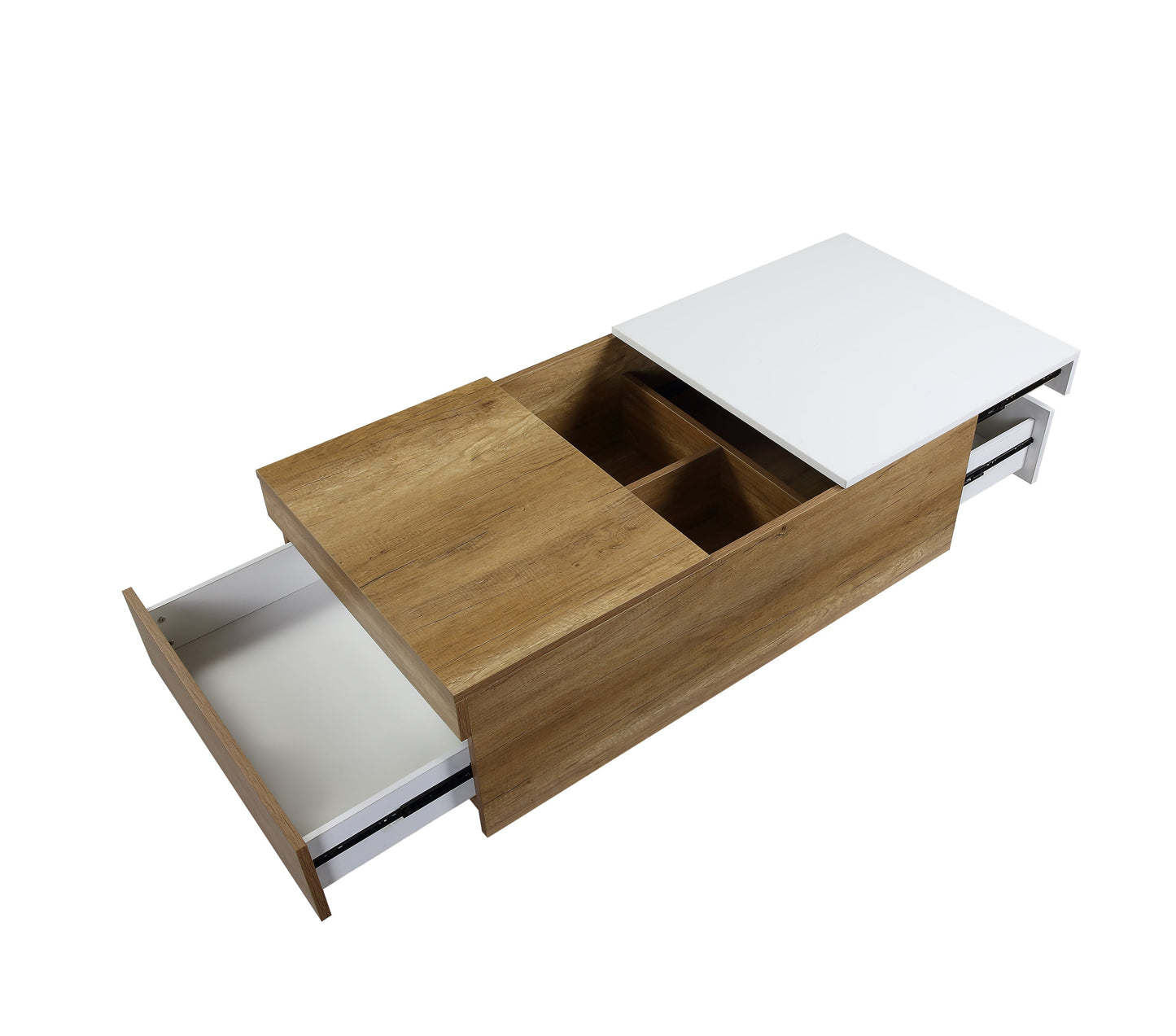 ACME Aafje Coffee Table in Oak & White Finish LV00797