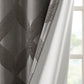 Ogee Knitted Jacquard Total Blackout Curtain Panel