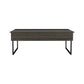 Lift Top Coffee Table Wuzz, Two Legs, Two Shelves, Carbon Espresso / Black Wengue Finish