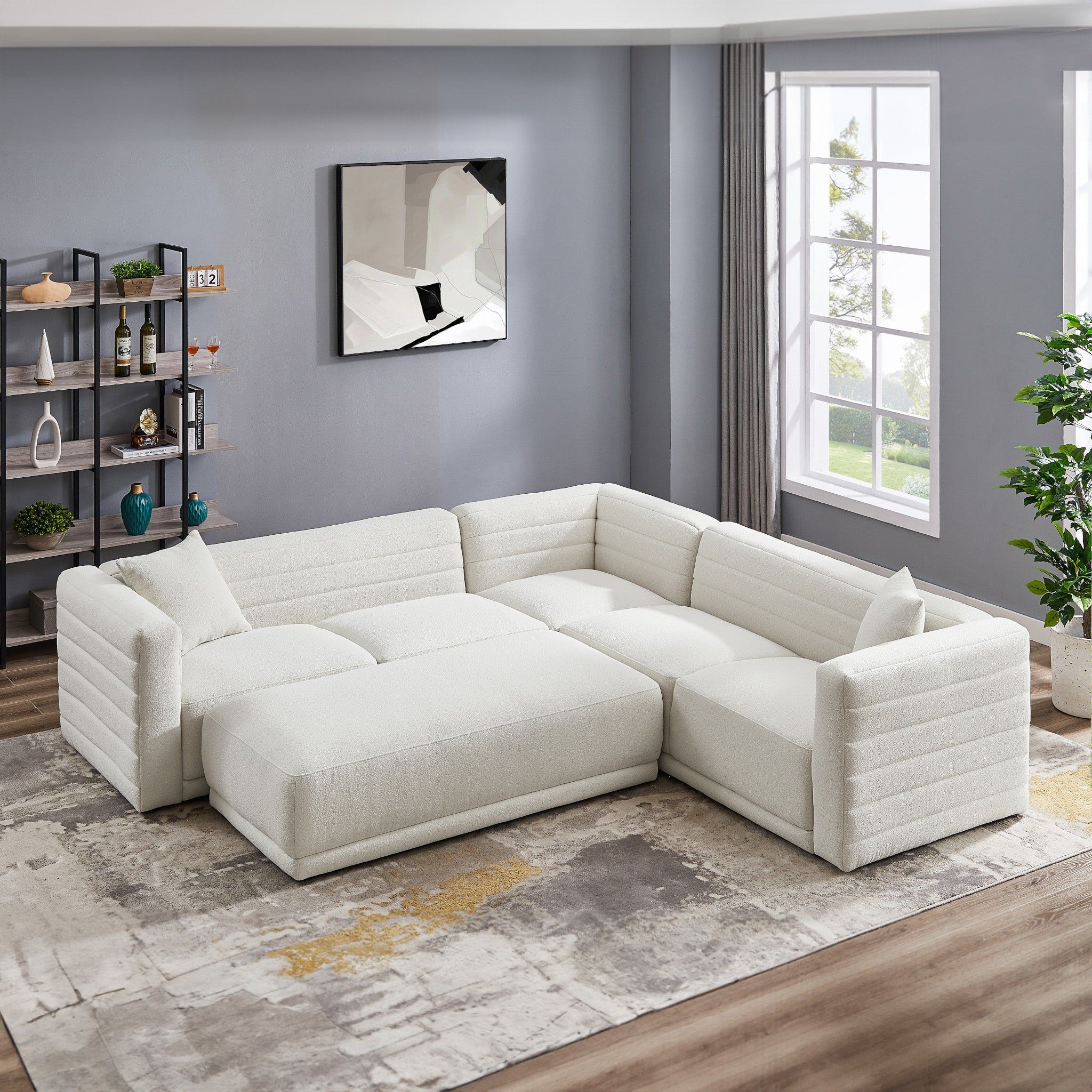 Solo - Corner Sectional Sofa With Ottoman