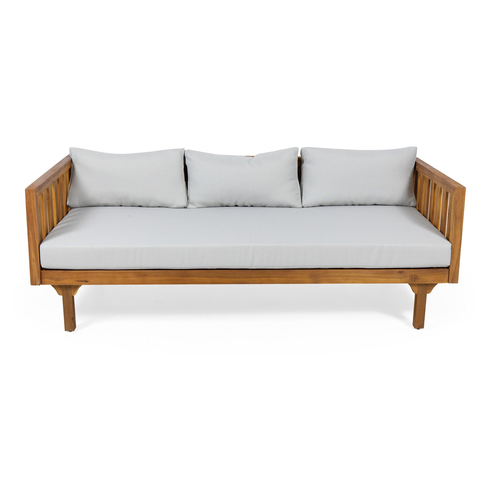 Claremont - 3 Seater Daybed Teak Acacia Wood Water Resistant Cushions