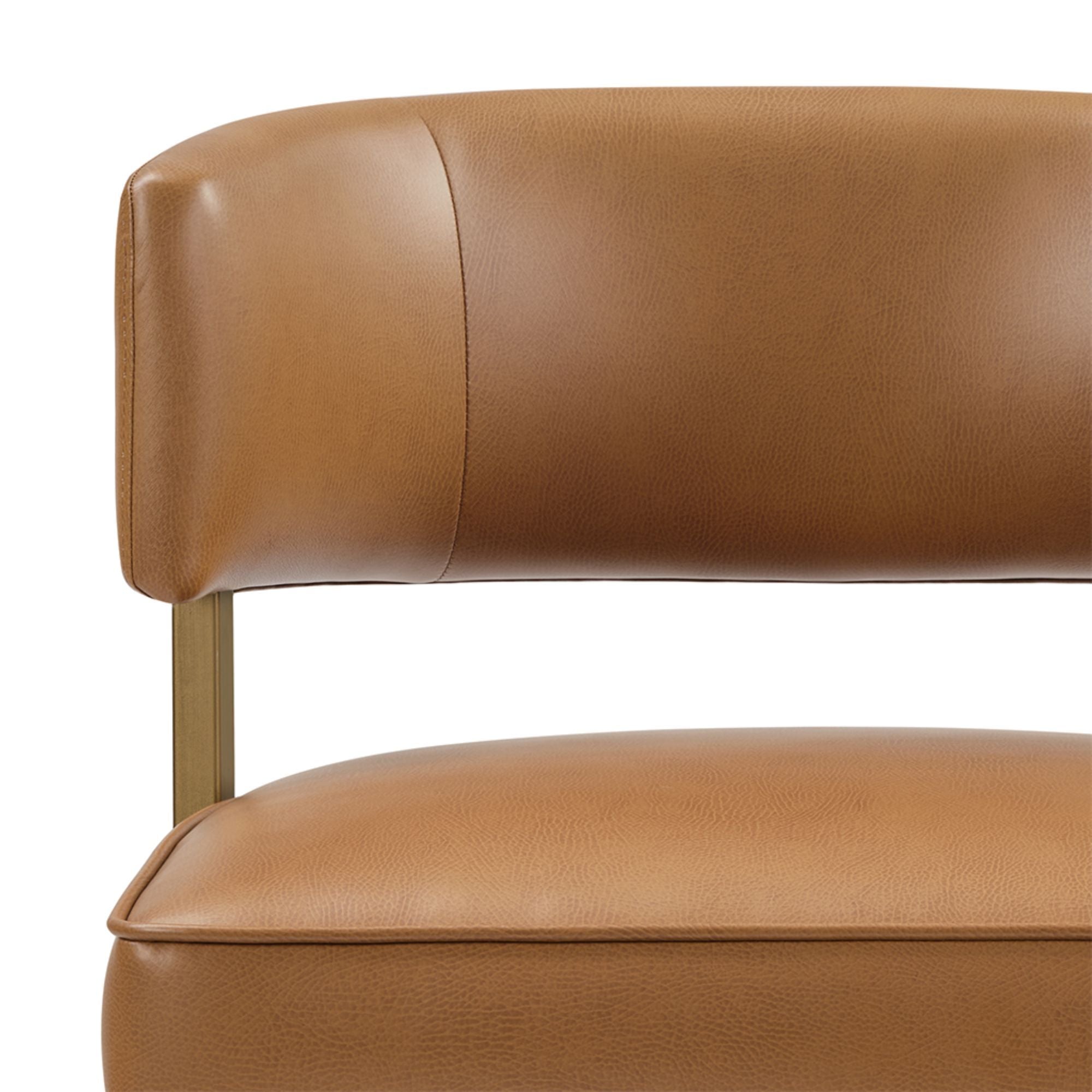 August - Upholstered Counter Stool - Brown