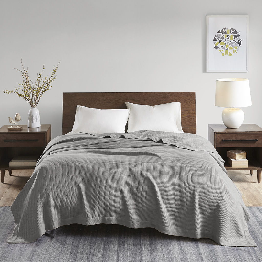 Egyptian Cotton - King Blanket - Gray