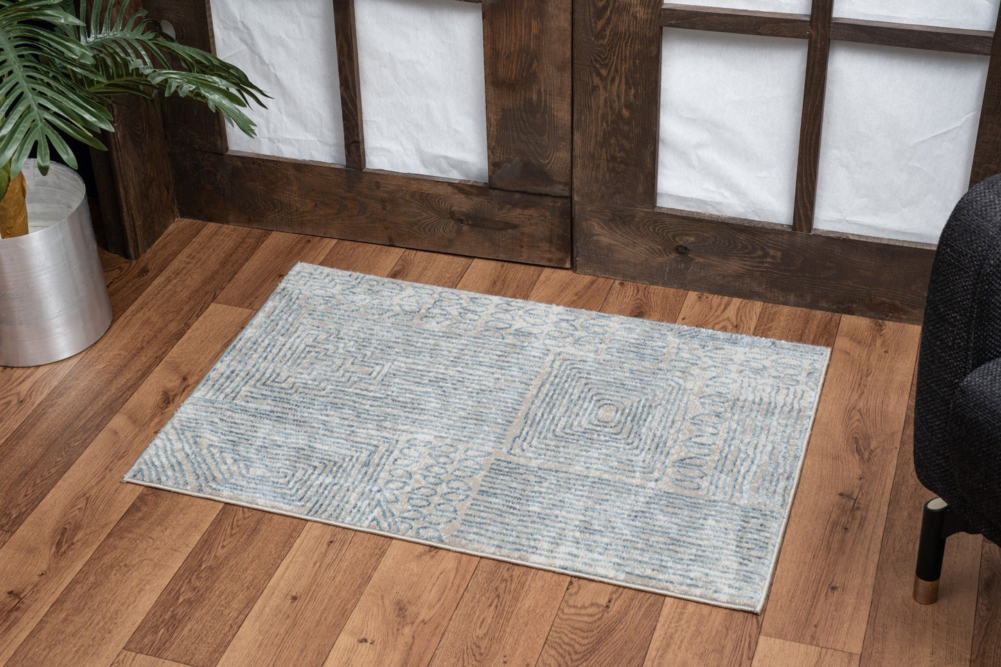 Elegance GC_CNC6009 Blue 5 ft. 3 in. x 7 ft. 3 in. Area Rug