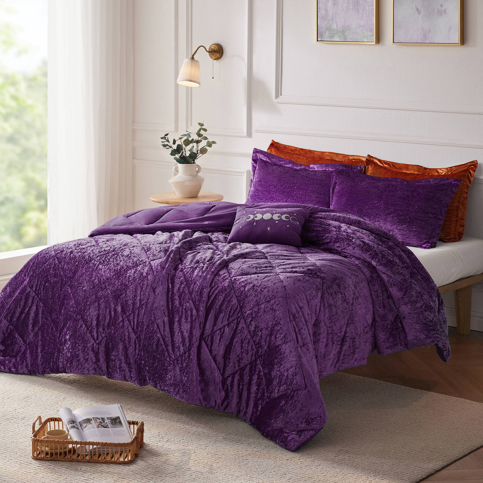 Felicia - Comforter Set - Purple