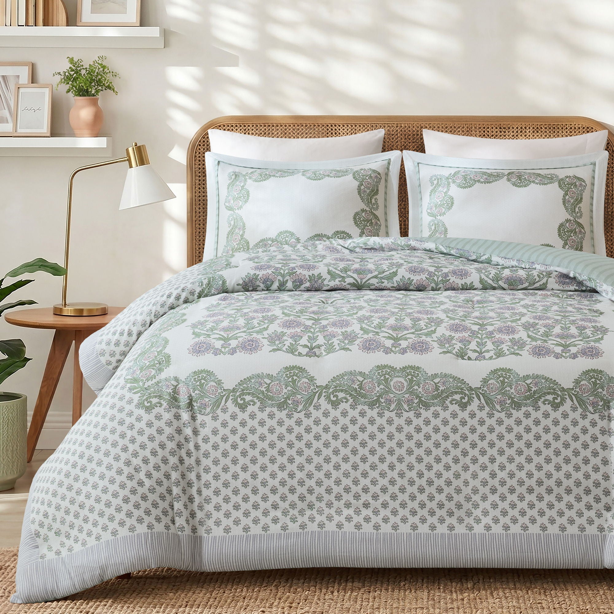 Tilly - Full/Queen Duvet Set - Green