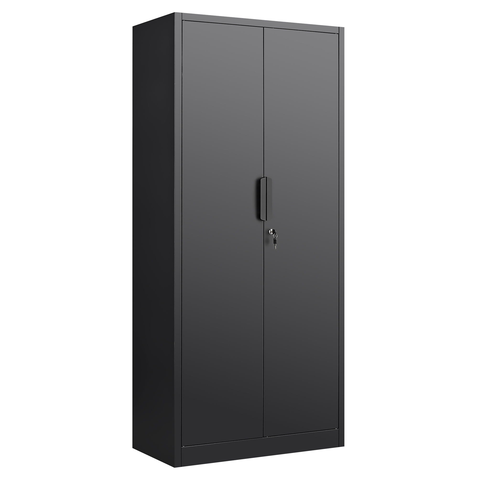2 Door File Cabinet With Lock, 4 Adjustable Shelves, Heavy-Duty