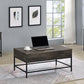 Cliff 3 Piece Brown Lift Top Coffee and End Table Set
