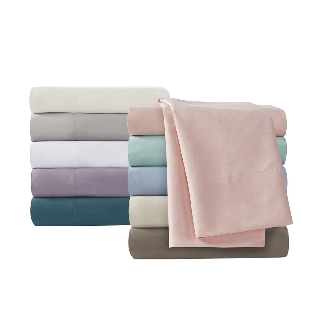 Twin Long All Season Moisture Wicking Lightweight Sheet Set - Blush