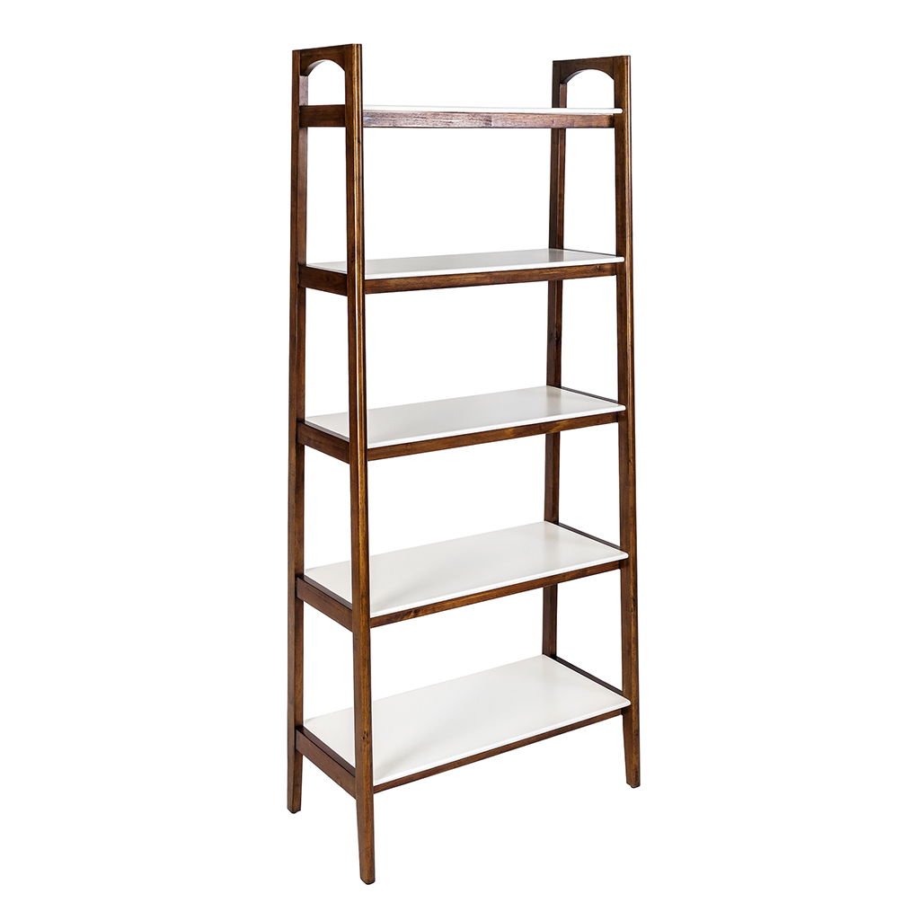Parker - Shelf / Bookcase - Off-White / Pecan