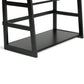 Acadian - Ladder Shelf Bookcase - Black