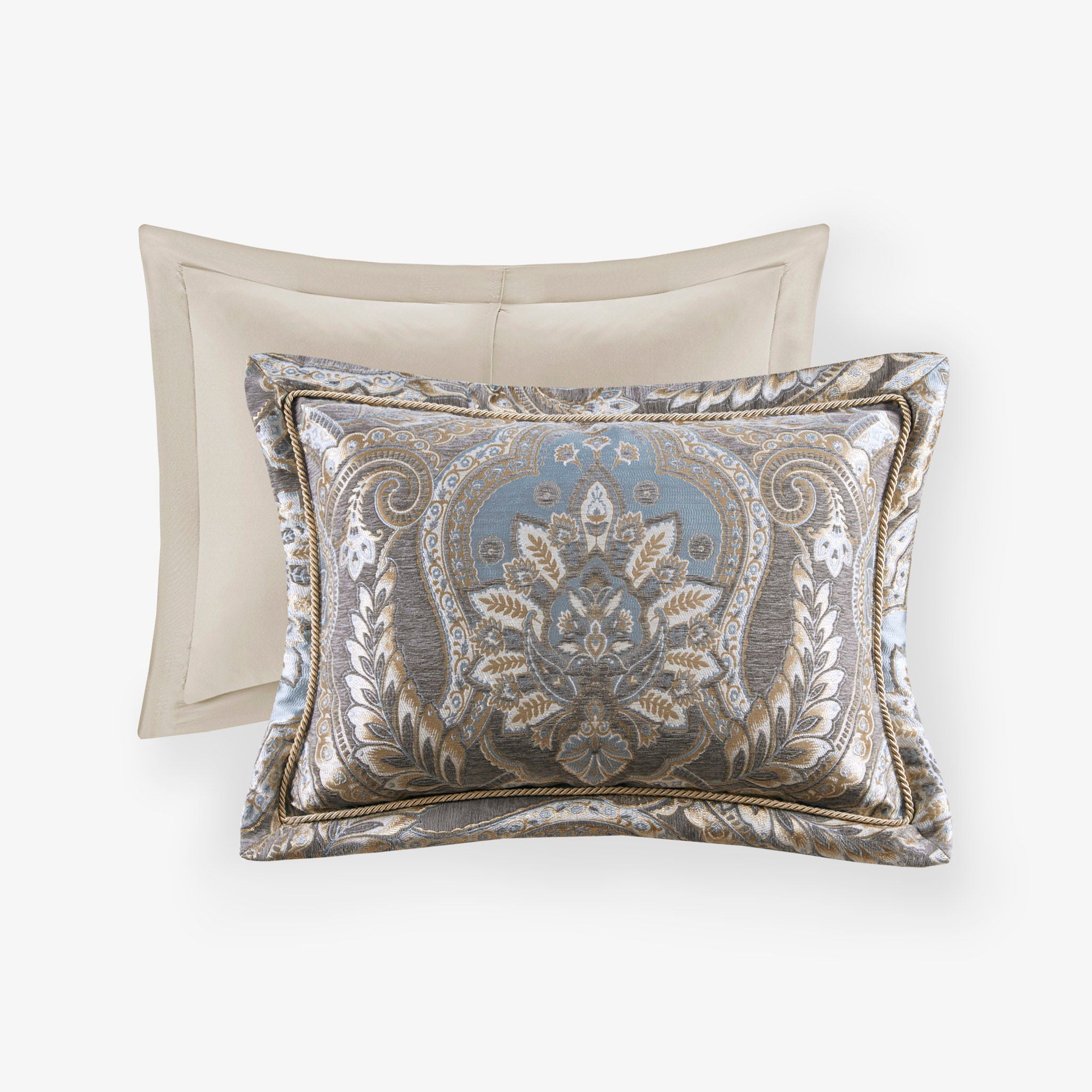 Julius - 4 Piece California King Comforter Set - Taupe