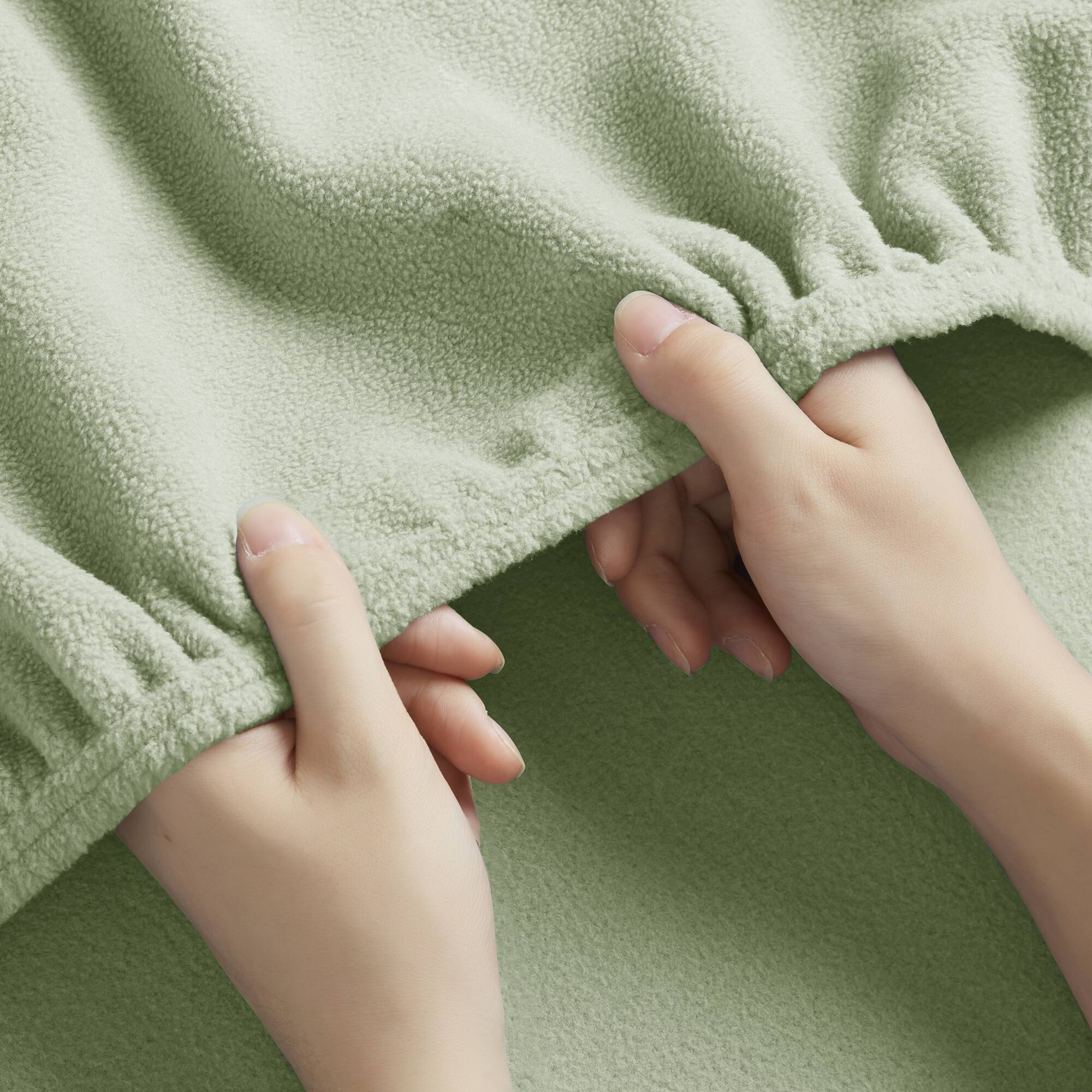 Micro Fleece - Twin Long Sheet Set - Green