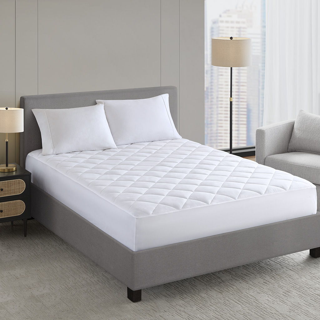 Microfiber Premium - King Mattress Pad - White