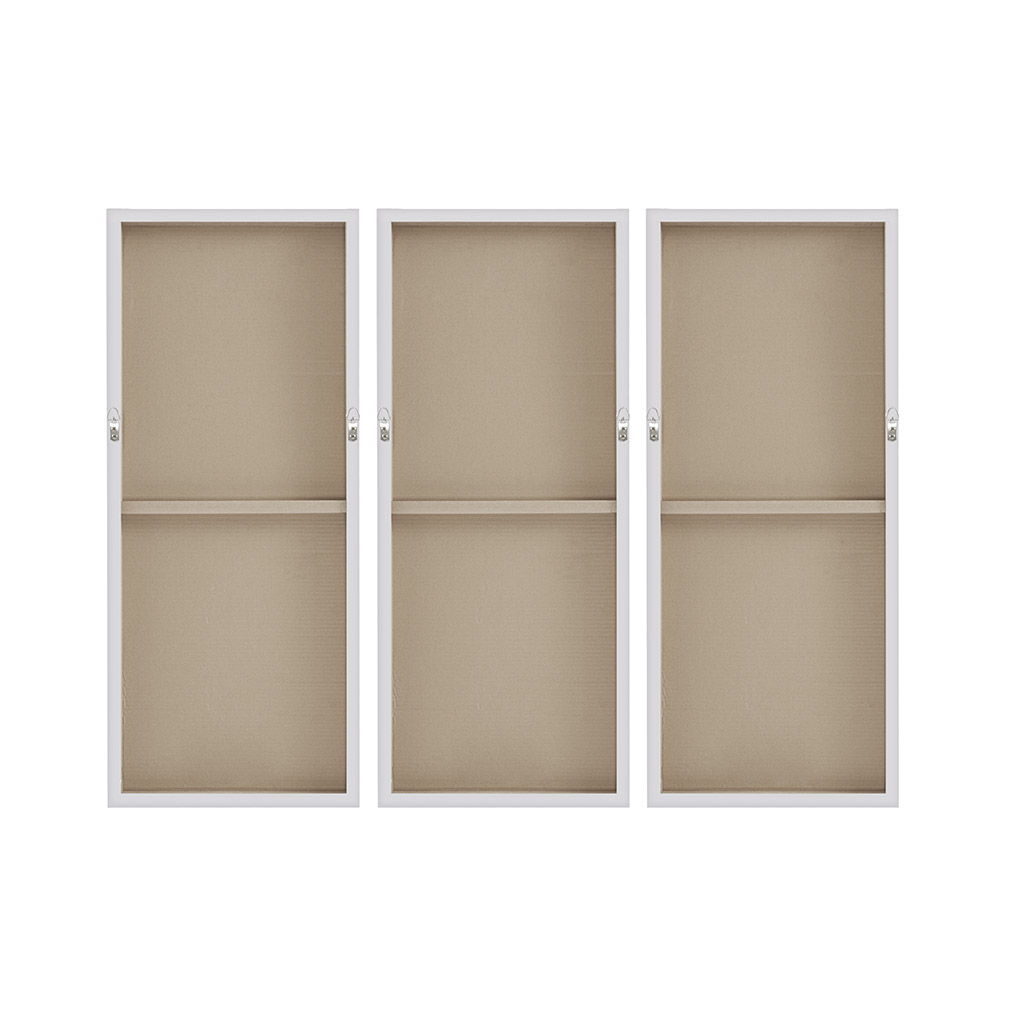Twilight Mystere - 100% Hand Brush Embellished Canvas (Set of 3) - Blush / Gray