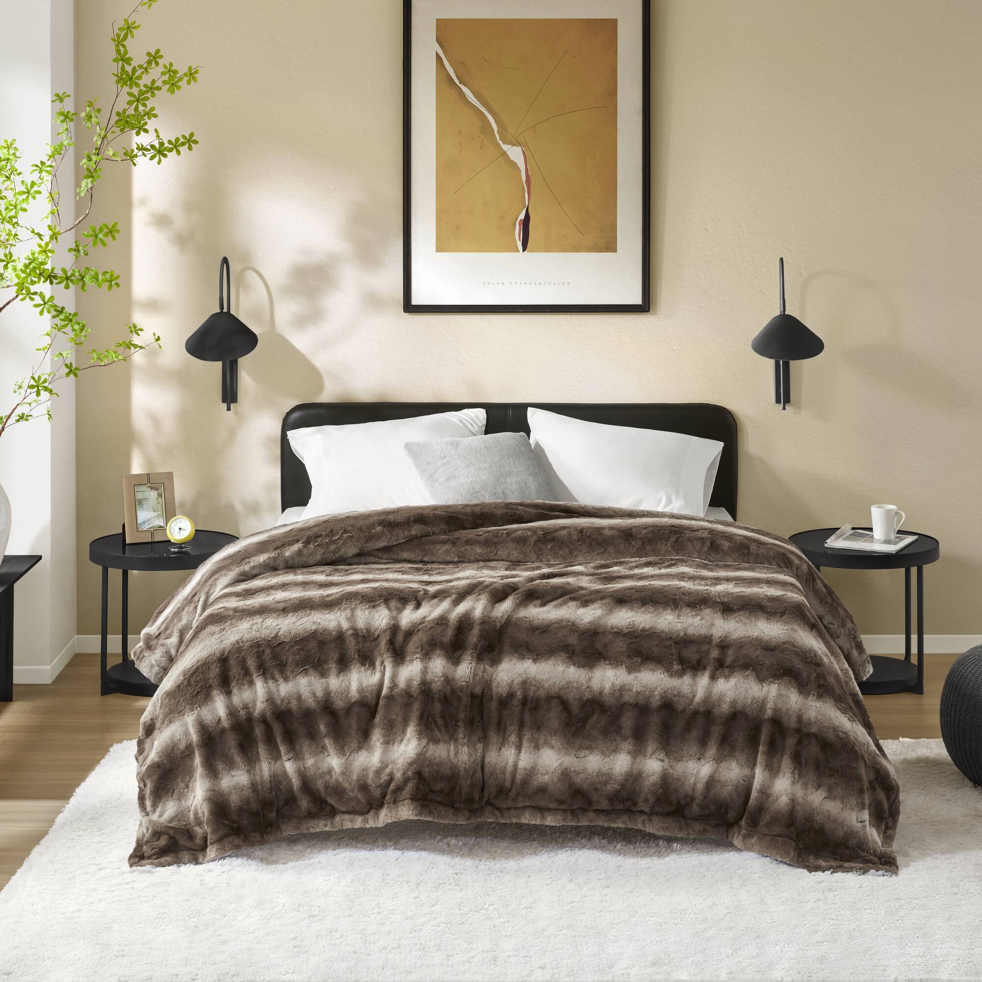 Zuri - 108" x 90" Blanket - Brown