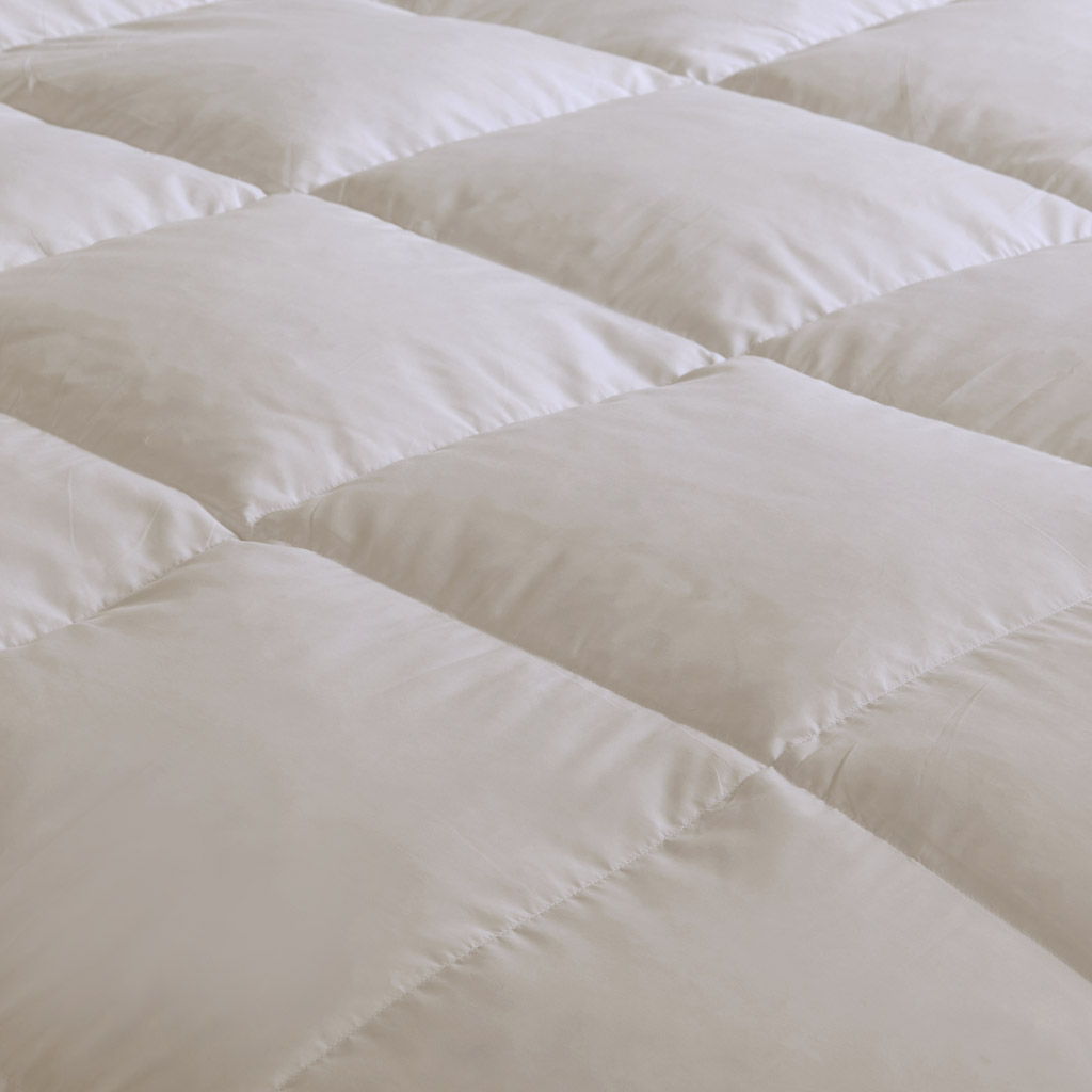 Heavy Warmth - Goose Feather and Down Oversize Comforter - Cream