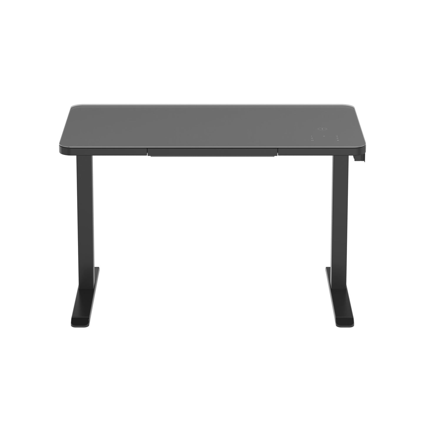 Glass tabletop standing desk
Black