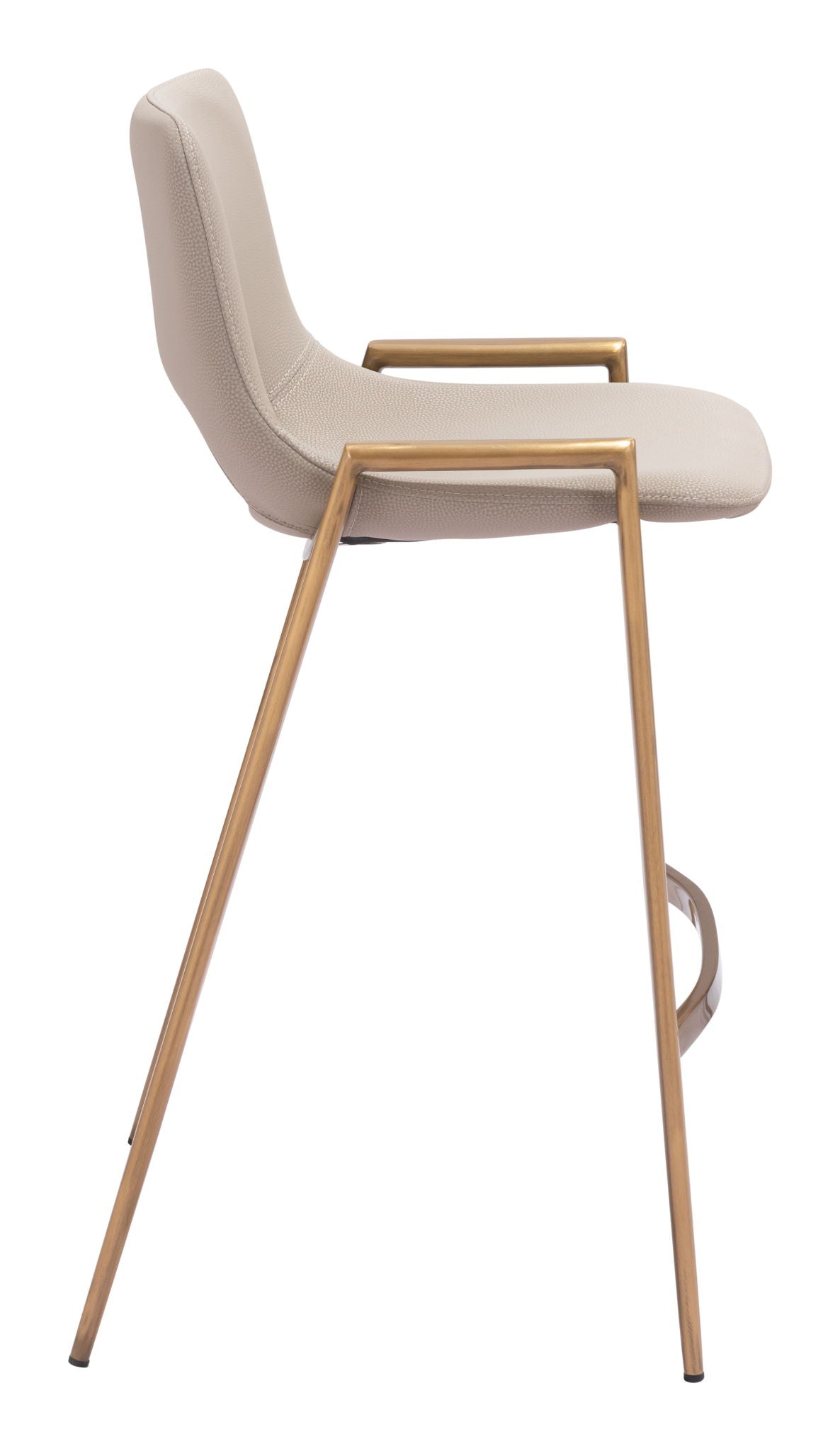 Desi - Counter Stool With Gold Legs (Set of 2)