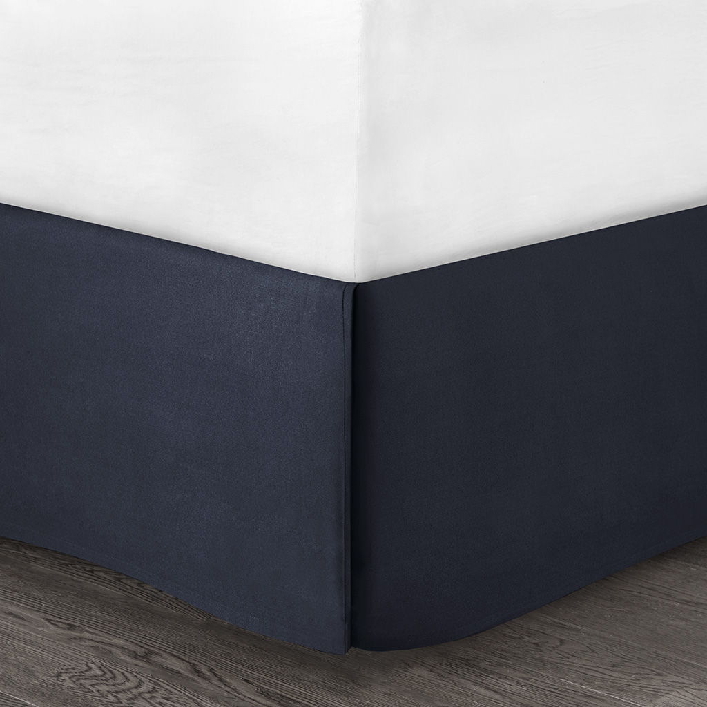 Serene - King Embroidered Piece Comforter (Set of 7) - Navy