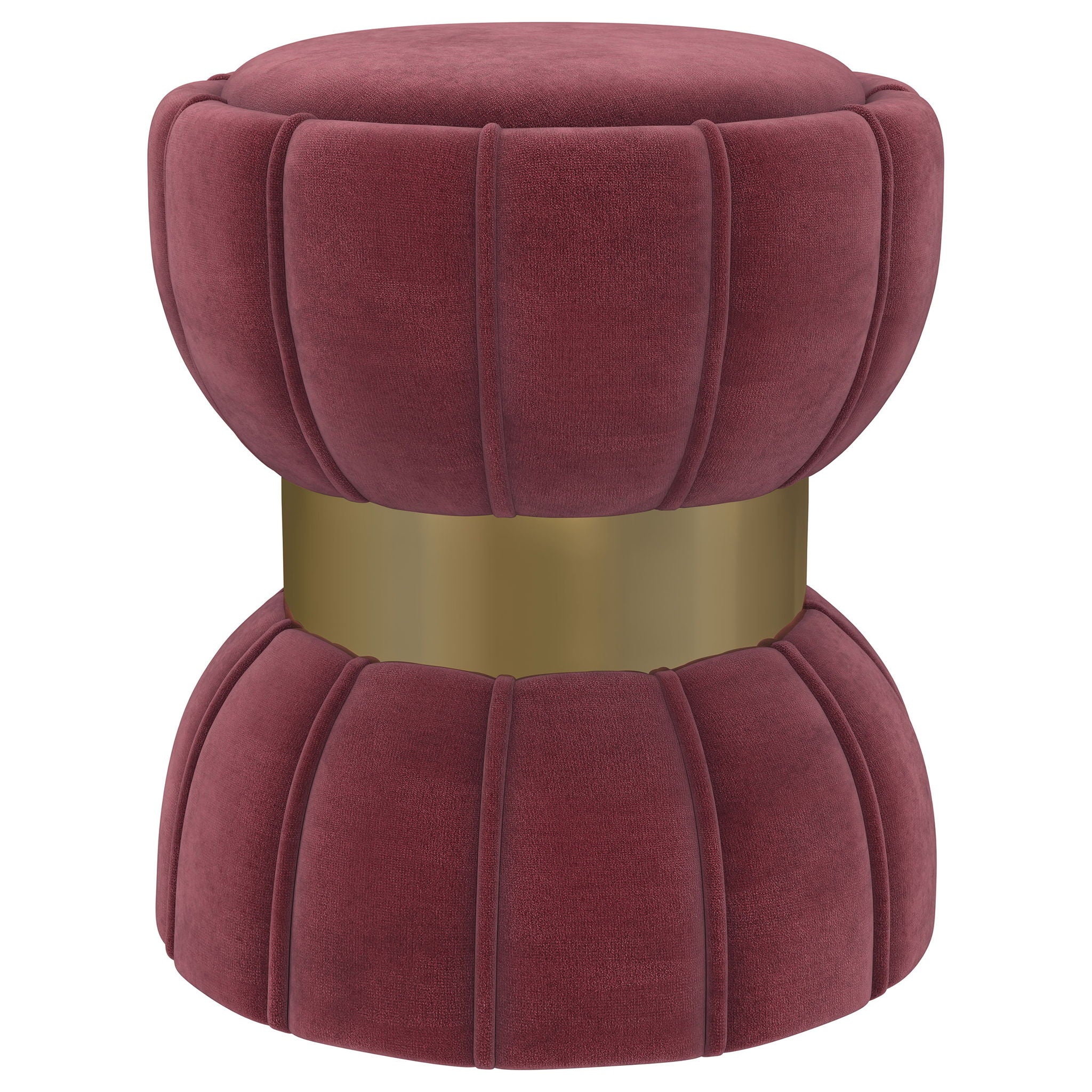 Inez - Round Upholstered Ottoman