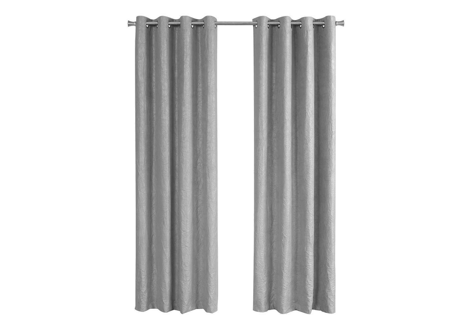 2 Pieces Set, Curtain Panel, Room Darkening, Grommet, Contemporary & Modern