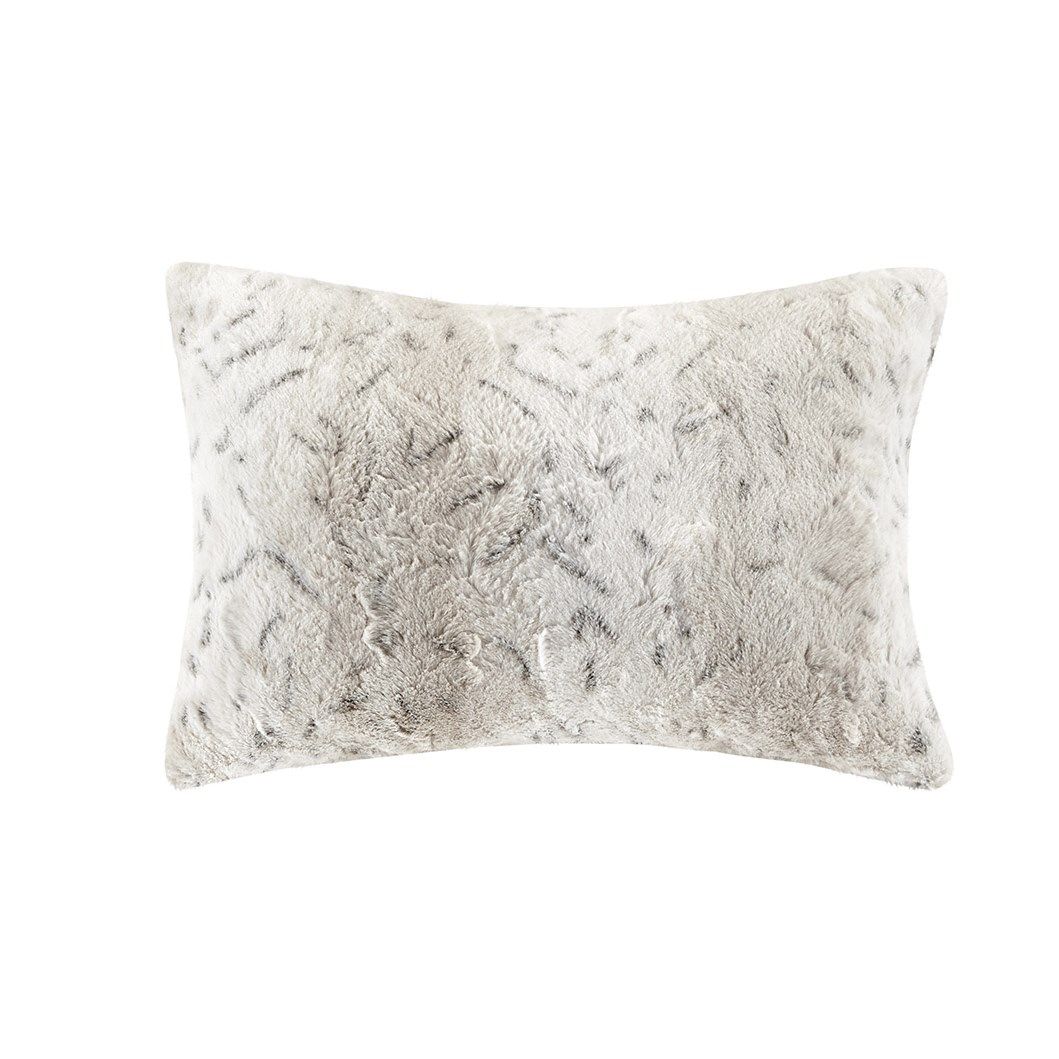 Zuri - King Comforter (Set of 4) - Snow Leopard