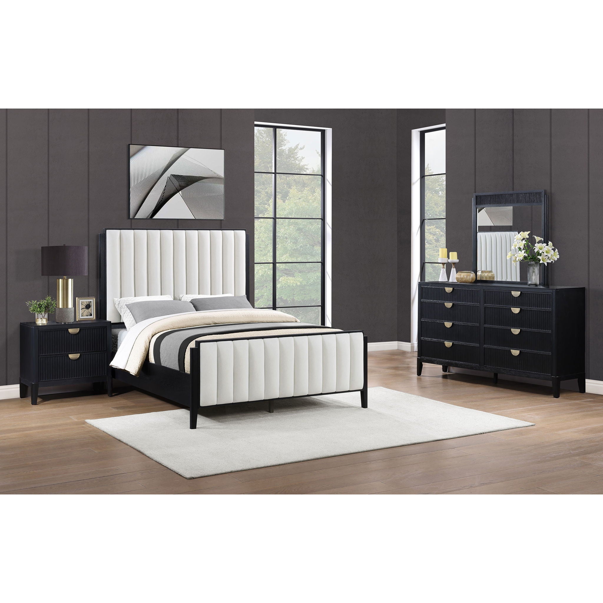 Ennis - Bedroom Set With Tufted Headboard