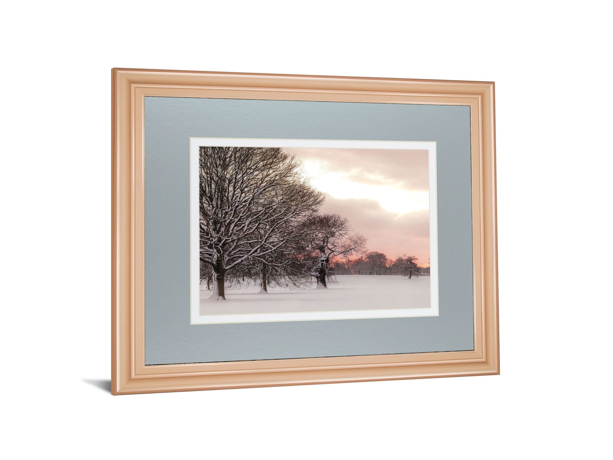 Rosy Sunset By Frank Assaf - Framed Print Wall Art - Gray