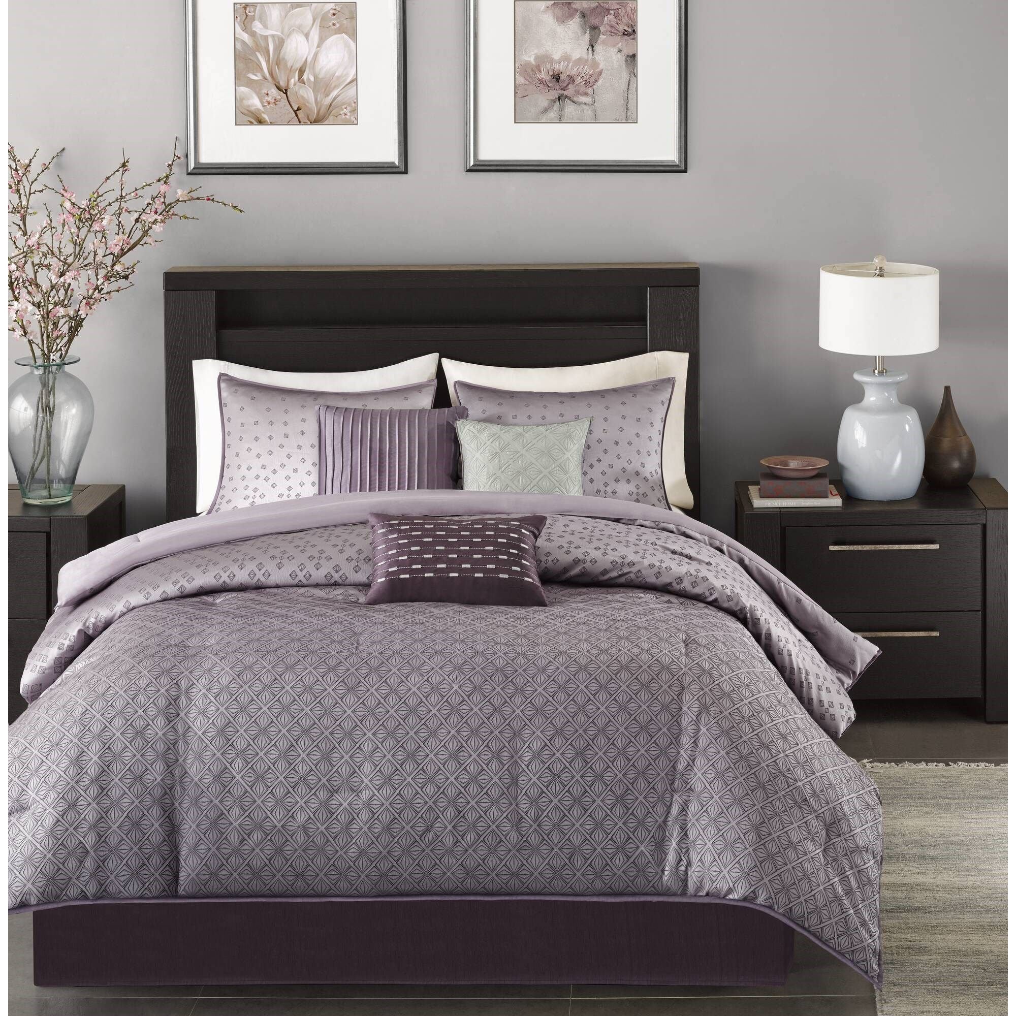 Biloxi - Piece Comforter (Set of 7) - Purple