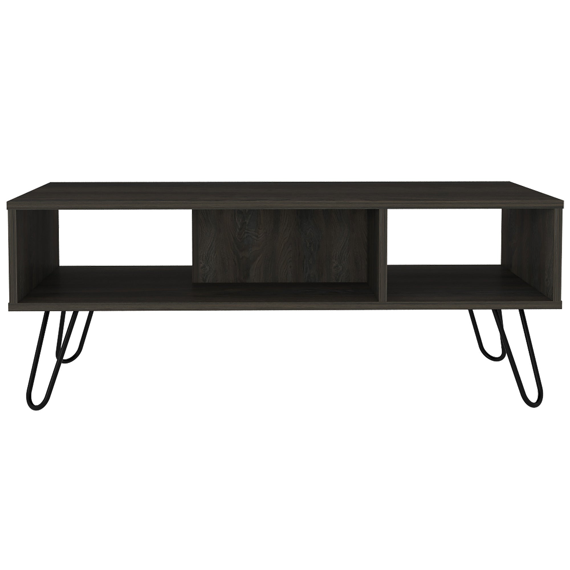 Newport Rectangle 2-Shelf Coffee Table White