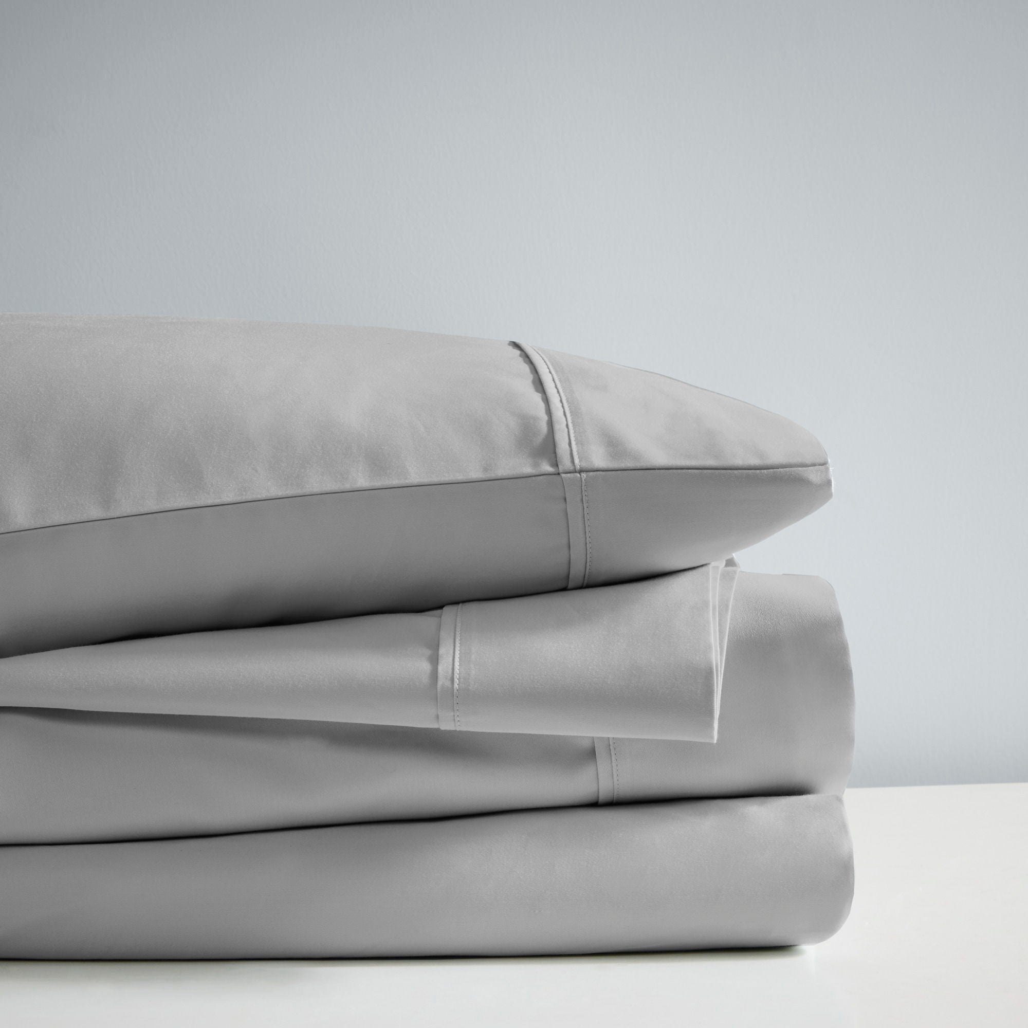 1000 Thread Count - HeiQ Smart Temperature Cotton Blend 4-Piece Sheet Set - Gray