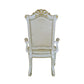 ACME Vendome Executive Office Chair (Arm) in PU & Antique Pearl Finish OF01518