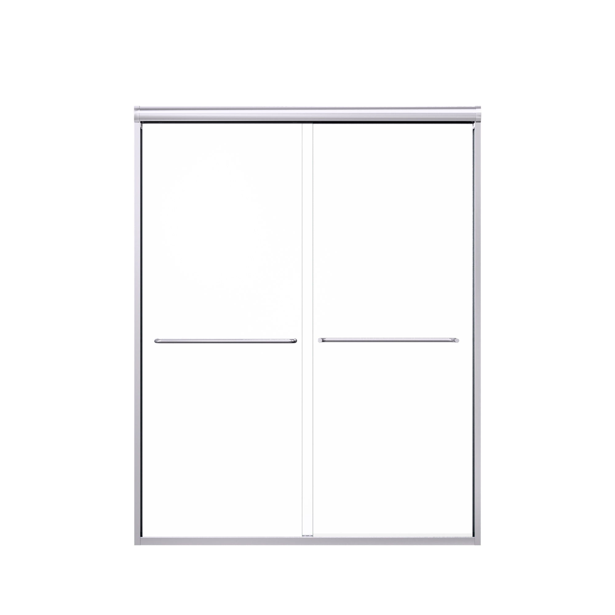 Modern Semi Frameless Double Sliding Shower Door