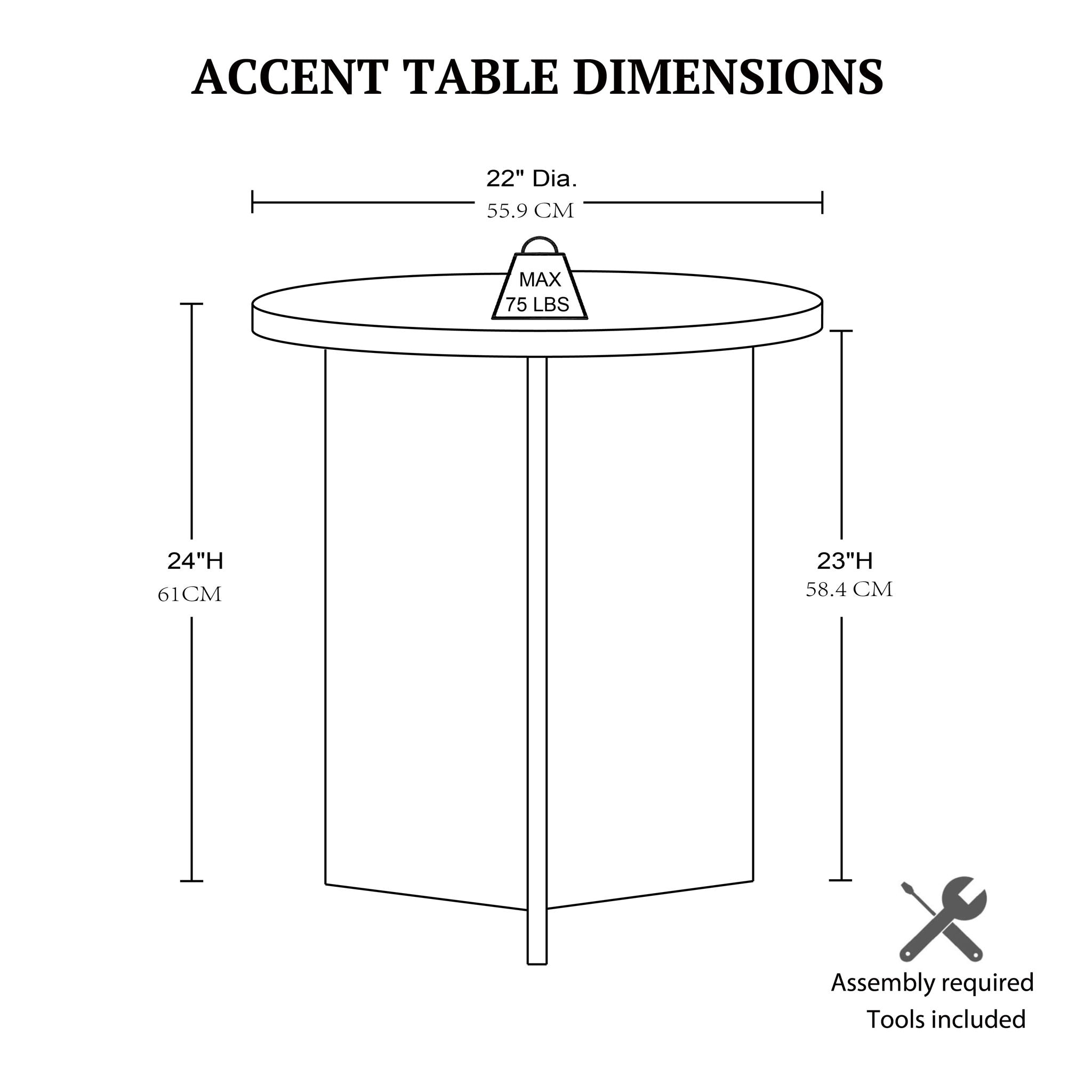 Sadie - Accent Table - Walnut Brown