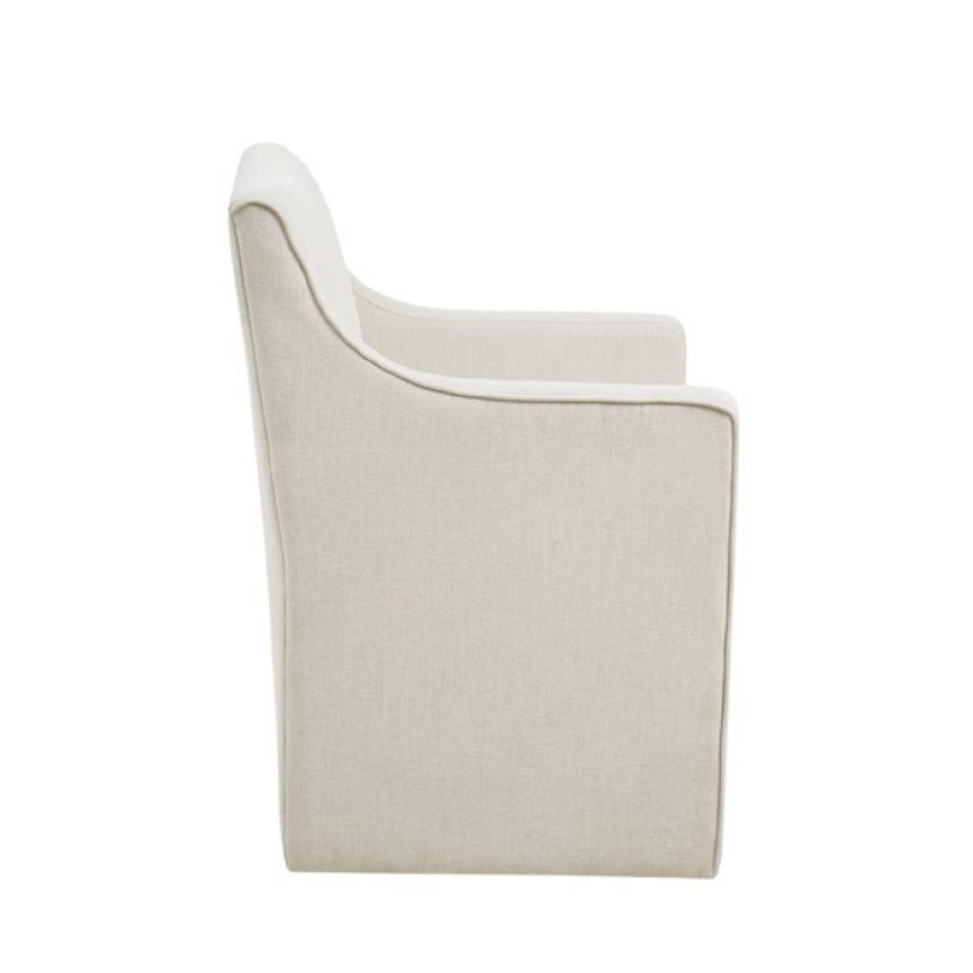 Traditional Skirted Dining Arm Chair
