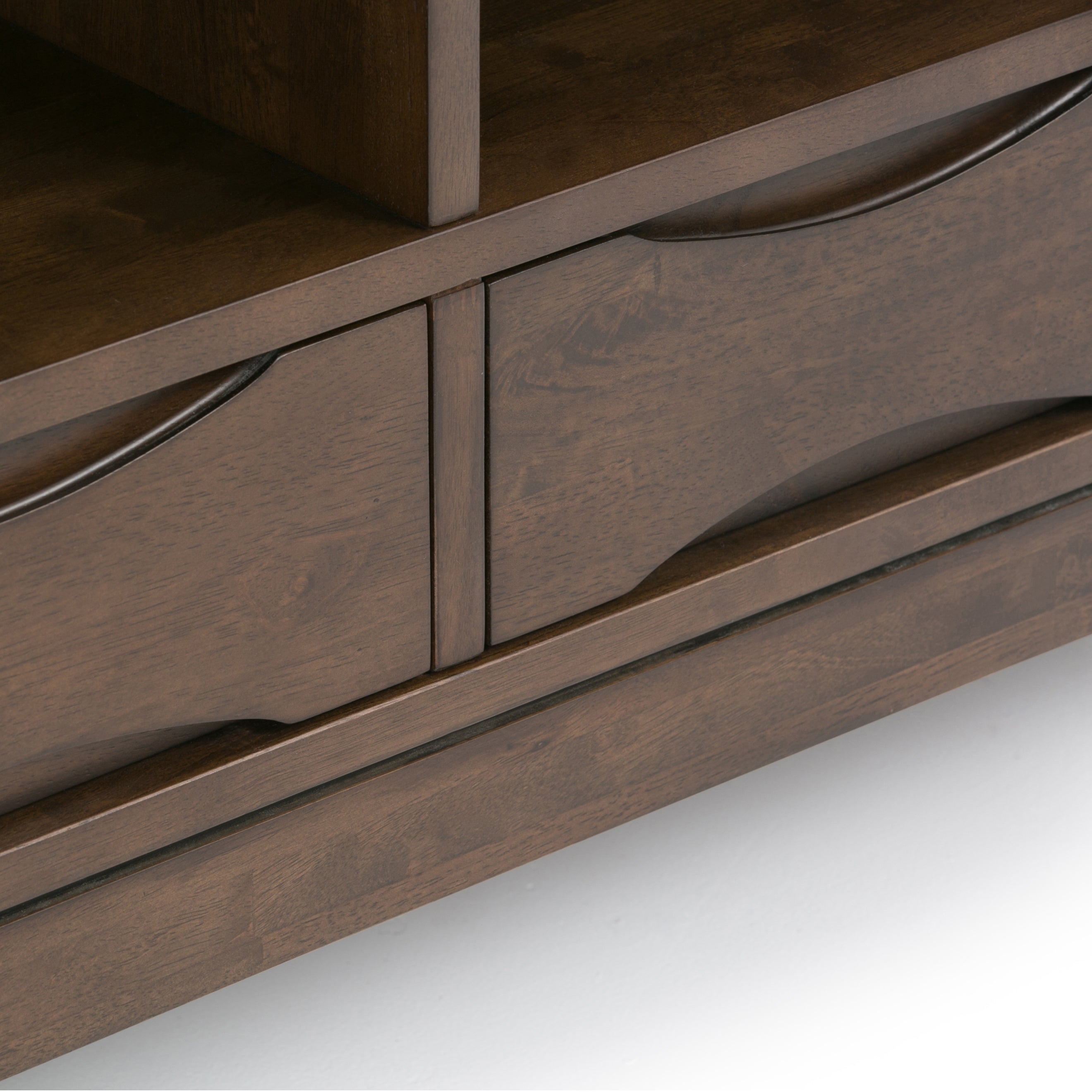 Harper - Cube Storage with Drawers - Walnut Brown