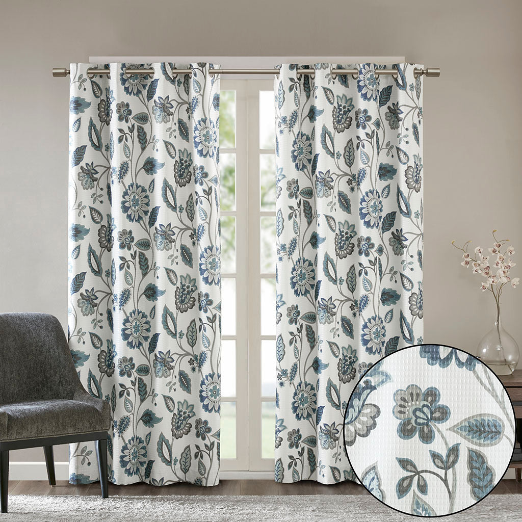 Jacquard Printed Room Darkening Curtain Panel