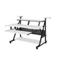 ACME Willow Music Desk, White & Black Finish OF00996