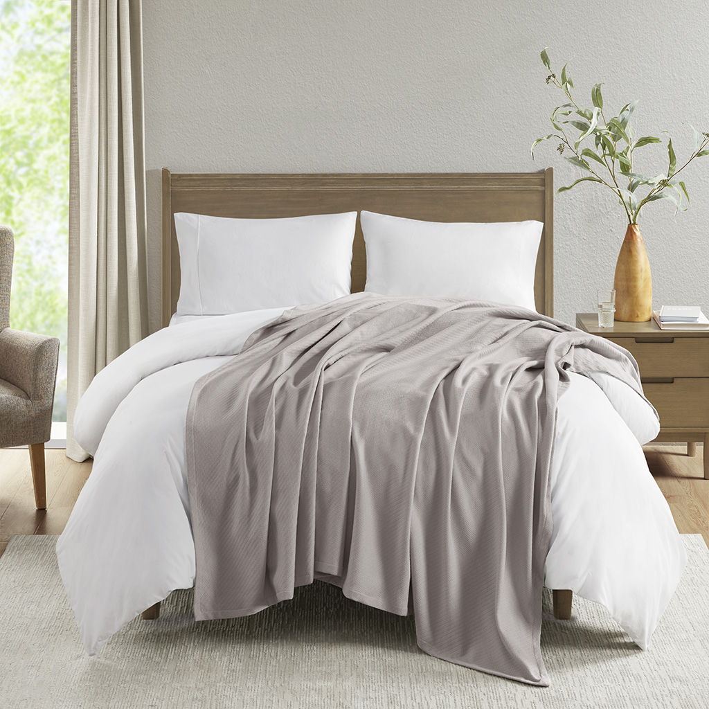 Liquid Cotton - King Blanket - Gray