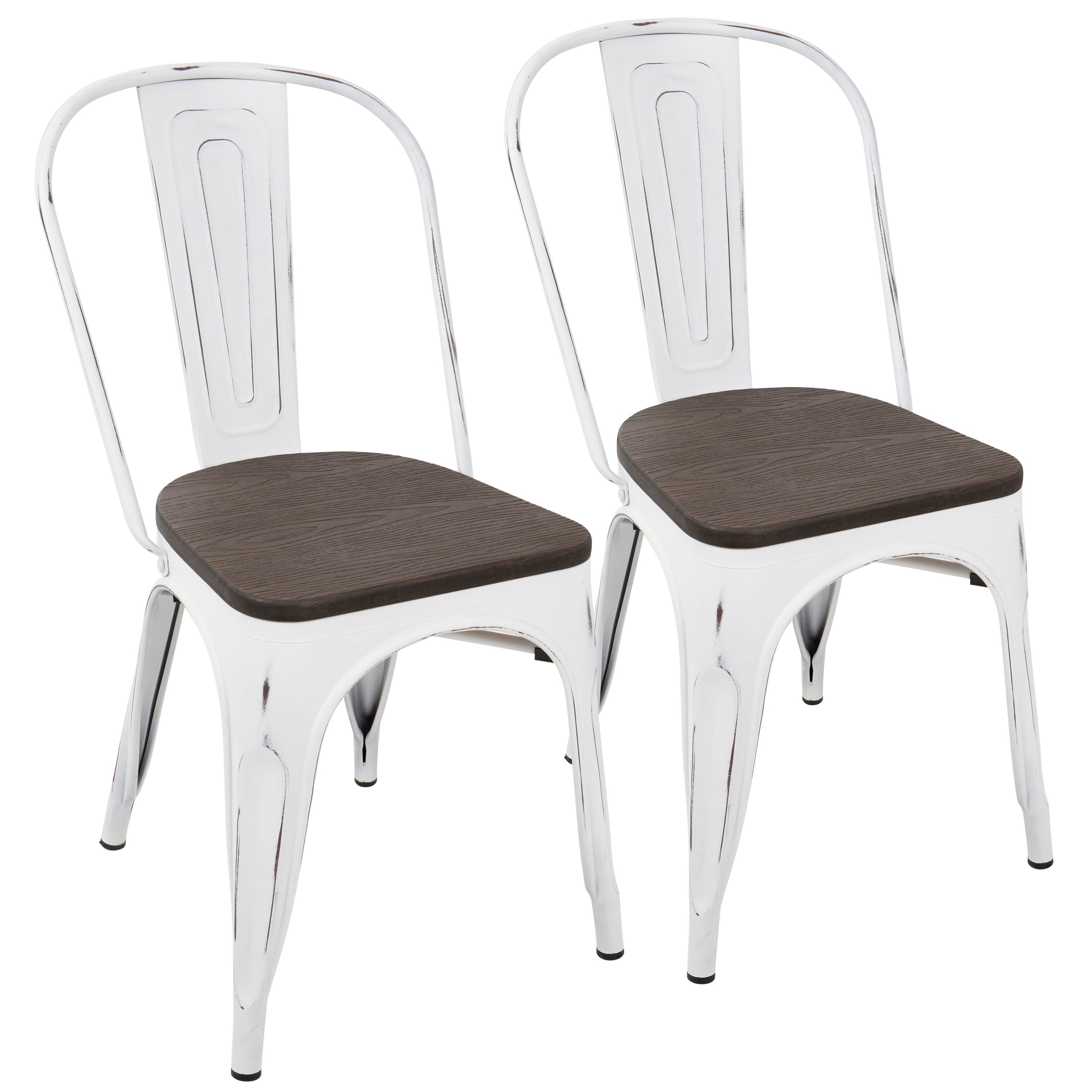 Oregon - IndustrialFarmhouse Stackable Dining Chair (Set of 2)