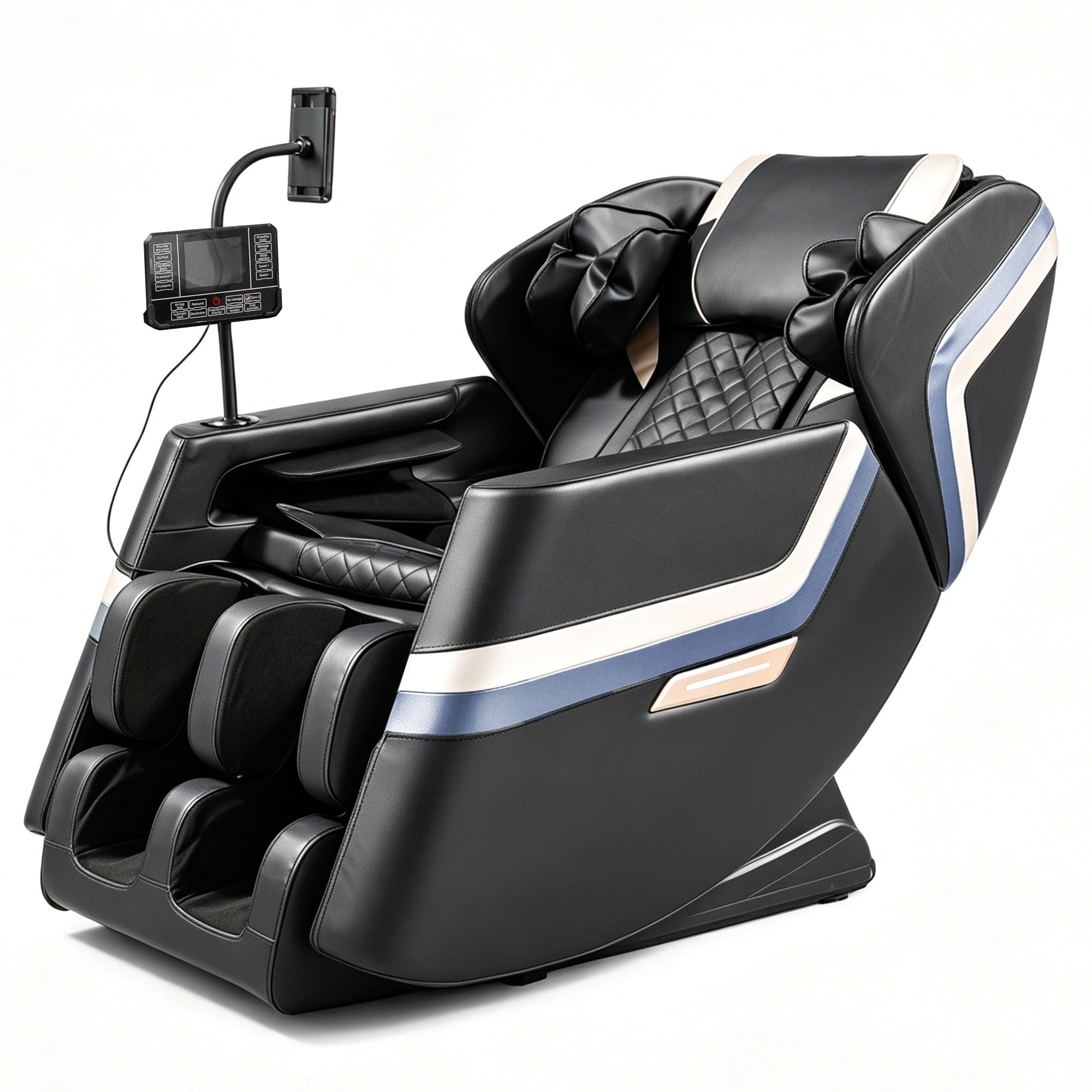 Massage Chair Recliner & Zero Gravity & Full Body Air Pressure - Black