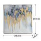 39.5" x 39.5" Modern Oil Painting, Square Framed Wall Art for Living Room Dining Room Office
