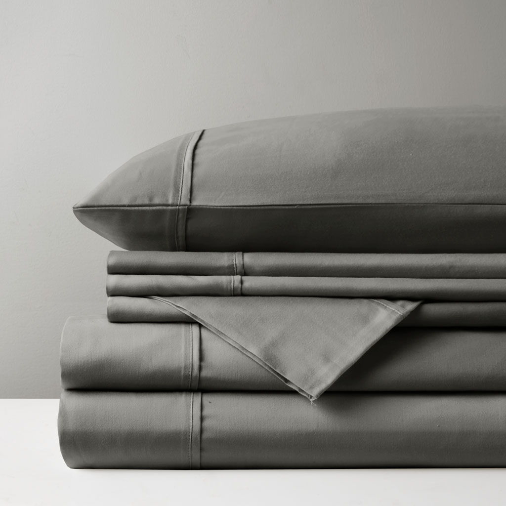 800 Thread Count - Queen Sheet Set - Charcoal
