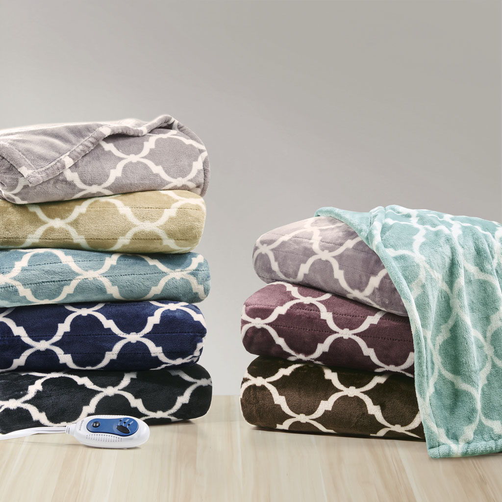 Heated Ogee - Throw - Gray